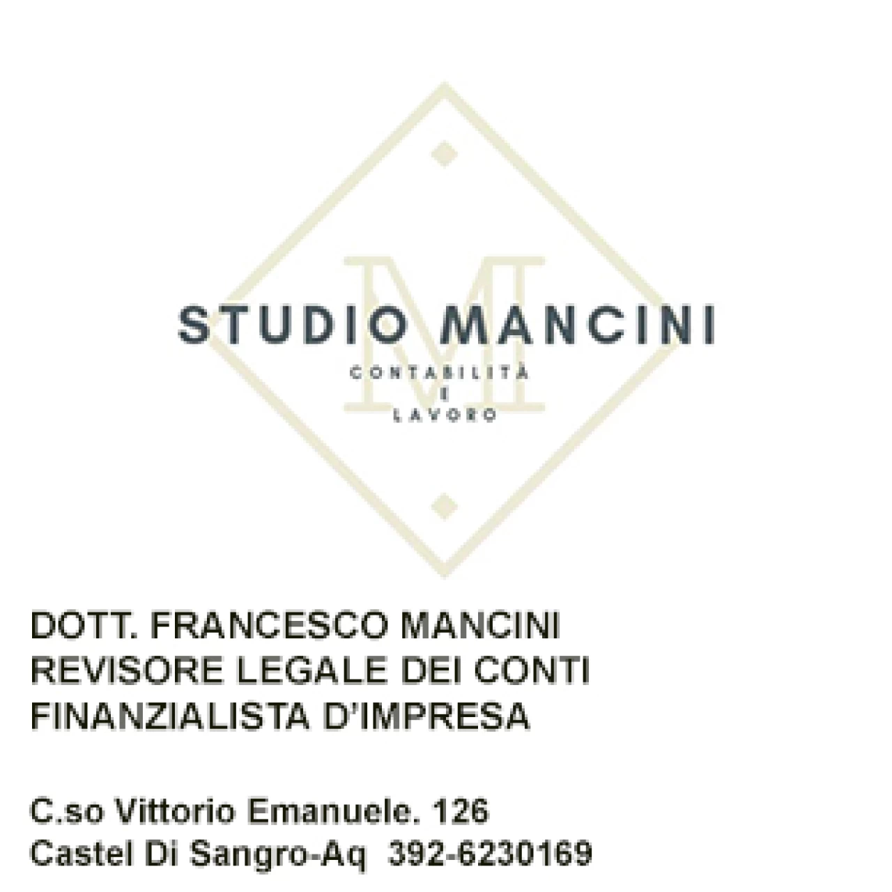 Banner Studio Mancini 306 per 198 pixel